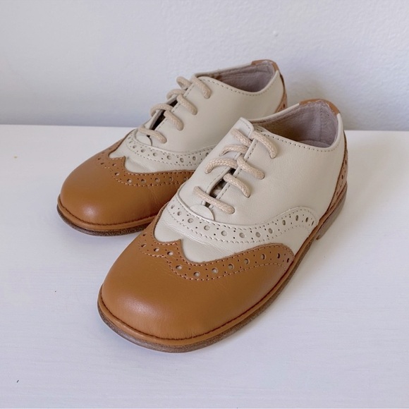 BNIB Little Eric Kid's Two-Tone Wingtip Oxfords Size: 10US/ 27EUR (TODDLER) - Picture 1 of 6